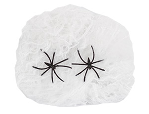 1501-4779 Паутина белая с 2 пауками 1х1м/G