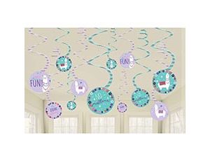 1501-5086 Спираль Забавная Лама 60см 12шт/A