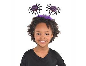 1501-5463 Ободок-антенки HWN Пауки фиолетовые/А