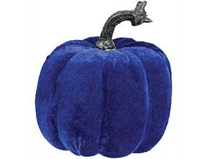 1501-5504 Фигура Тыква вельвет синяя 15,9х17,8см/А
