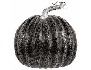 1501-5505 Фигура Тыква кракелюр черная 16х19,7см/А