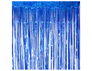 1501-6020 Занавес фольг синий голография 1х2м/G
