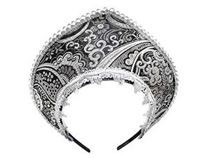 1501-6467 Кокошник-Ободок Узор черный