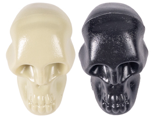 1501-6539 Череп черный/белый пластик 4см 12шт/G