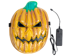 1501-6575 Маска светящ неон HWN Тыква злая/G