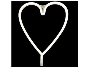 1501-6631 Фигура светящ LED Сердце белое/G