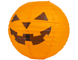 1501-6849 Фонарик бум Тыква оранжевая подвес 30смG