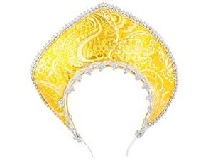 1501-6868 Кокошник-Ободок Узоры золотой/G