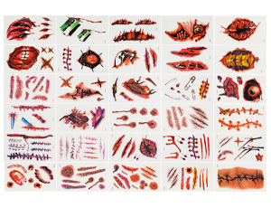 1501-6869 Тату Шрамы и Кровь 30шт/G