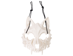 1501-6891 Маска Оборотень пластик белая/G