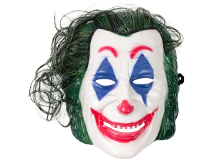 1501-6904 Маска Джокер с волосами пластик/G