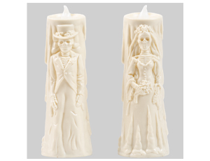 1501-6912 Свеча светодиод HWN День Мертвых асс/G