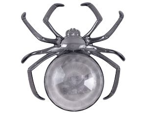 1501-6914 Конфетница Паук черный пластик/G