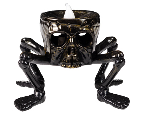 1501-6916 Свеча светодиод HWN Череп на ножках/G