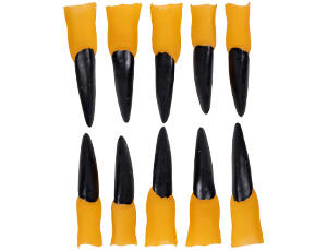 1501-6952 Пальцы ведьмы черные ногти 10шт/G