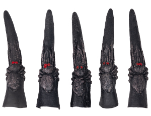 1501-6953 Пальцы ведьмы черные Паук 5шт/G