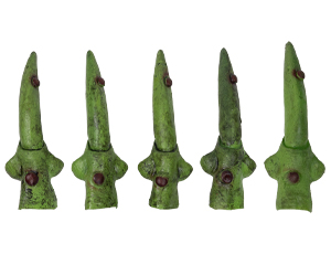 1501-6954 Пальцы ведьмы зеленые 5шт/G