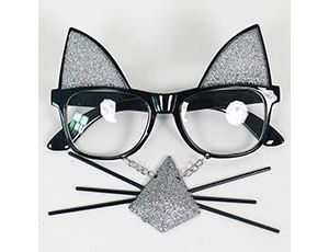 1501-6998 Очки Кошка гламурная блеск/G