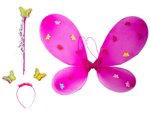 1501-7006 Комплект карнав дет LED Фея розовый/G