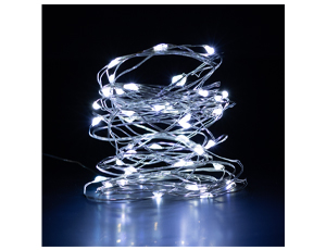 1501-7016 Гирлянда светодиод Роса серебр100Led 10м