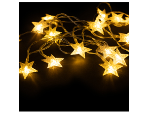 1501-7035 Гирлянда светодиодная Звезда золотая 3мG