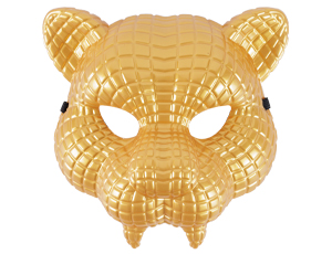 1501-7148 Маска Тигр золотой пластик/G
