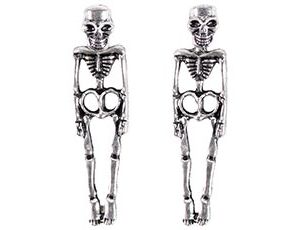 1501-7169 Серьга Скелет винтаж 2шт/G