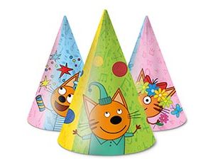 1501-7178 Колпак Три Кота Играем вместе 6шт/ДБ