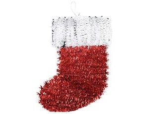 1501-7208 Сапог Санты мишура/G