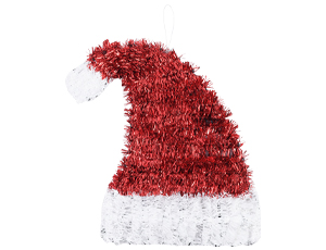 1501-7209 Колпак Санты мишура/G