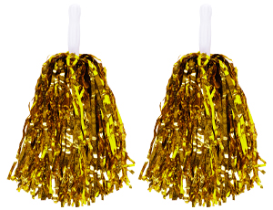 1501-7252 Помпоны для черлидинга золотые 2шт/G