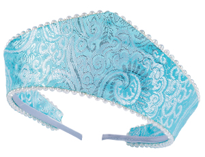 1501-7275 Кокошник-Ободок Стильный жемчуг бирюза