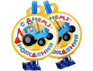 1501-7277 Язык-гудок С ДР Синий Трактор 6шт/ДБ