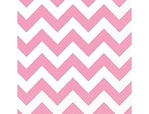 1502-2380 Салфетка New Pink шеврон 25см 16шт/А