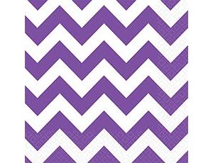 1502-2395 Салфетка New Purple шеврон 25см 16шт/А