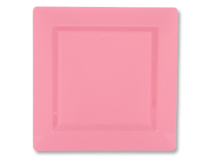 1502-3283 Тарелка пласт Pink квад 18см 10шт/A