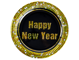 1502-3396 Тарелка HNY Ретро 23см 8шт/P