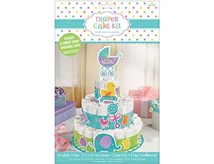 1502-3413 Декор-компл д/торта Baby Shower 8шт/А
