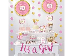 1502-3630 Декор сладкого стола IT'S A GIRL 23шт/A