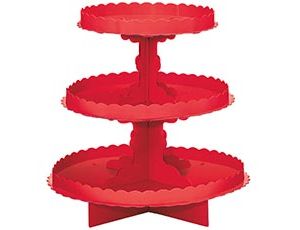 1502-3830 Стойка д/кексов 3 яруса Red/А