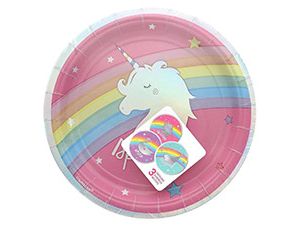 1502-4463 Тарелка Волшебная Радуга асс 17см 8шт/А