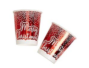 1502-5181 Стакан Снегопад Red XMAS 220мл 8шт/N