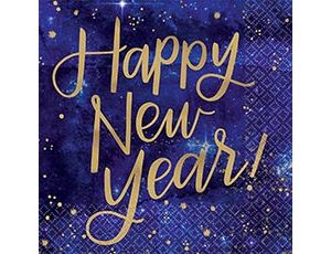 1502-5304 Салфетка Карнавальн Ночь HNY 25см 16шт/А