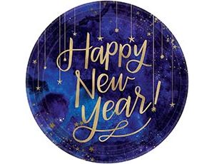 1502-5321 Тарелка Карнавальная Ночь HNY 26см 8шт/А