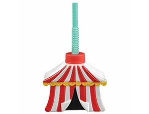 1502-5489 Стакан-поилка пласт с трубочкой Цирк/А