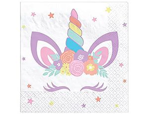 1502-5524 Салфетка Единорог Party 25см 16шт/А