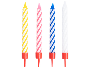 1502-6057 Свечи д/торта с подст 8,5см 12шт/G