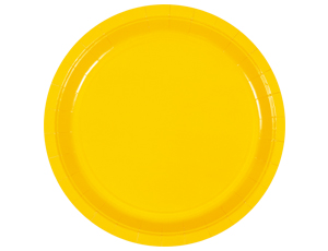 1502-6070 Тарелка желтая 23см 6шт/G