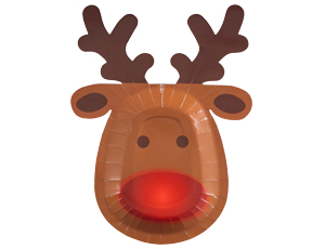 1502-6551 Тарелка фигурная Олень 20см 6шт/G