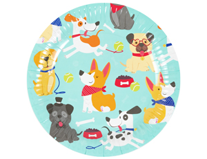 1502-6556 Тарелка Собачки 23см 6шт/G